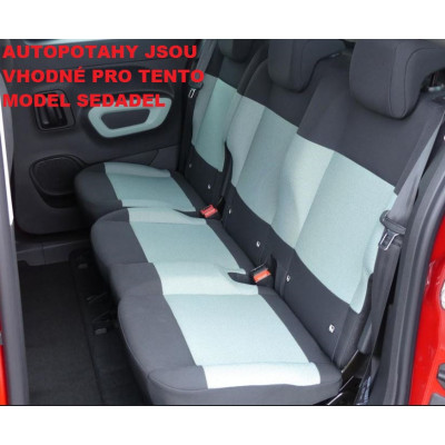 Autopotahy na Citroen Berlingo III., od roku 2018, kožené Authentic Leather