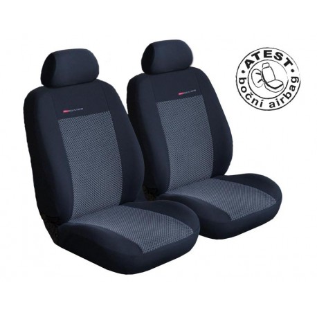 Autopotahy na přední sedadla Lux Style, barva šedo černá