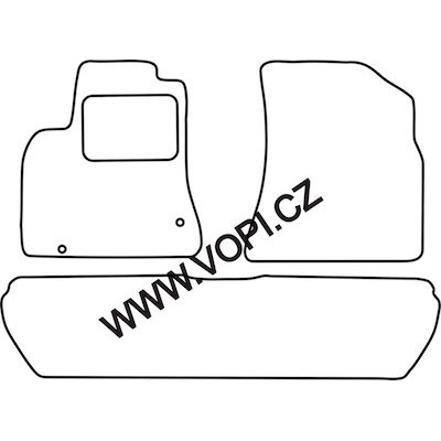 Textilní autokoberce na míru Royalfit - Velur extra na Citroen Berlingo II., od r. 2008 - 2018