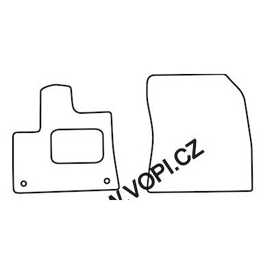 Textilní autokoberce na míru Perfectfit na Citroen Berlingo III., přední díly, od r. 2018