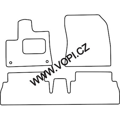 Textilní autokoberce na míru Colorfit Tunning - Velur na Citroen Berlingo III., od r. 2018