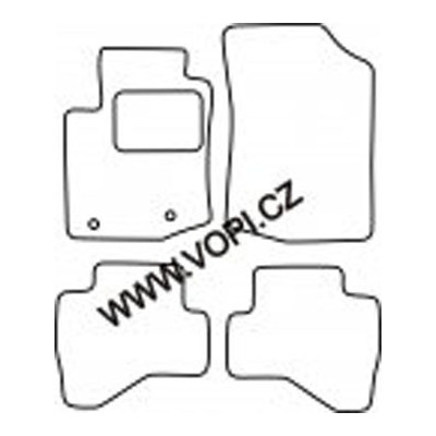 Textilní autokoberce na míru Perfectfit na Citroen C1