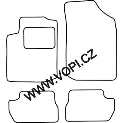 Textilní autokoberce na míru Perfectfit na Citroen C2