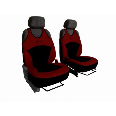 Autopotahy na přední sedadla Active Sport Alcantara, barva vínová