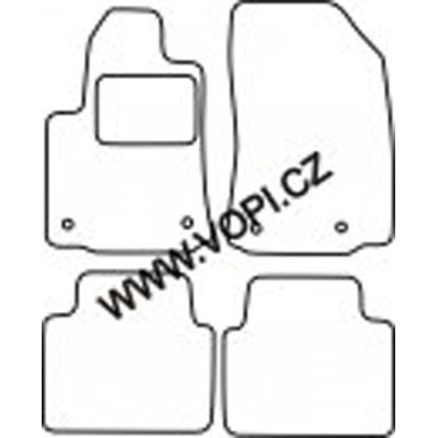 Textilní autokoberce na míru Perfectfit na Citroen C3 Aircross