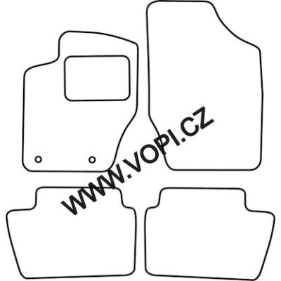 Textilní autokoberce na míru Perfectfit na Citroen C4 a C4 Cactus