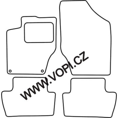 Textilní autokoberce na míru Royalfit - Velur extra na Citroen C4 a C4 Cactus