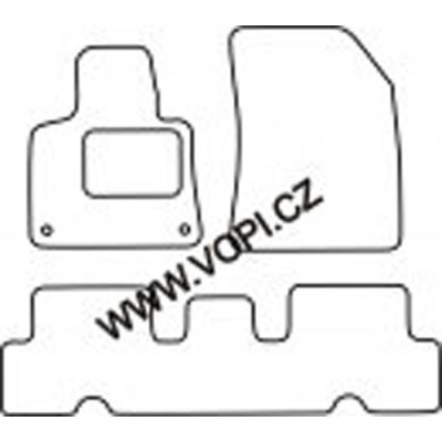 Textilní autokoberce na míru Royalfit - Velur extra na Citroen C4 Picasso, 5 míst, od roku 2013