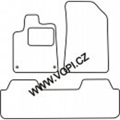 Textilní autokoberce na míru Royalfit - Velur extra na Citroen C5, od roku 2001 - 2008