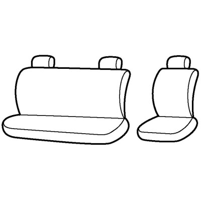 Autopotahy na Citroen Jumper I., 3 místa, od roku 1994 - 2006, Lux style barva šedo černá