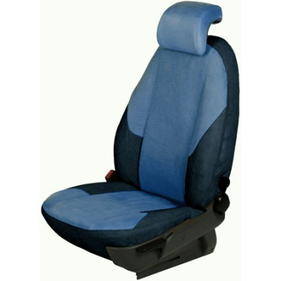 Autopotahy na míru, model UNIQUE, barva černá/modrá