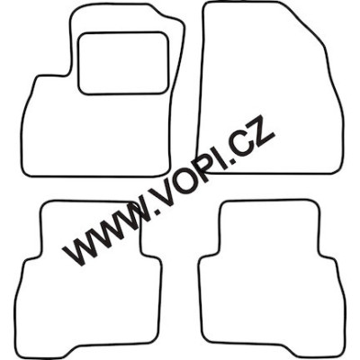 Textilní autokoberce na míru Perfectfit na Citroen Nemo, od roku 2007 - 2017