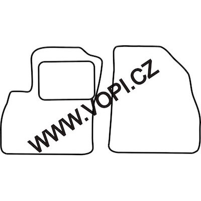 Textilní autokoberce na míru Perfectfit na Citroen Nemo, od roku 2007 - 2017