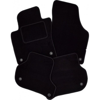 Textilní autokoberce na míru Royalfit - Velur extra, barva černá