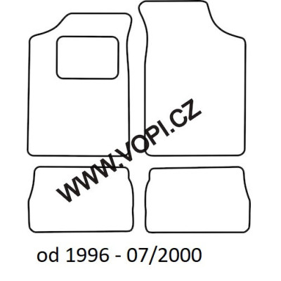 Textilní autokoberce na míru Perfectfit na Citroen Saxo