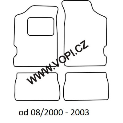 Textilní autokoberce na míru Perfectfit na Citroen Saxo