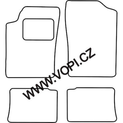 Textilní autokoberce na míru Carfit - Velur na Citroen Xsara, od roku 1997 - 2000