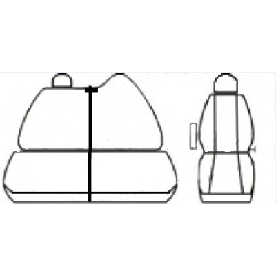 Autopotahy Lux style na Opel Movano B, od roku 2010, 3 místa, barva šedo černá