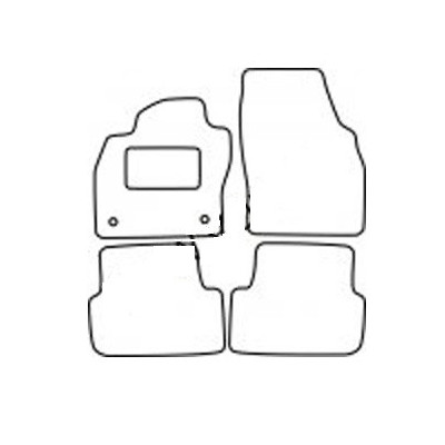 Textilní autokoberce na míru Carfit - Velur na Škoda Fabia IV.