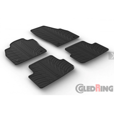Gumové autokoberce Gledring na Škoda Fabia IV., od roku 2021