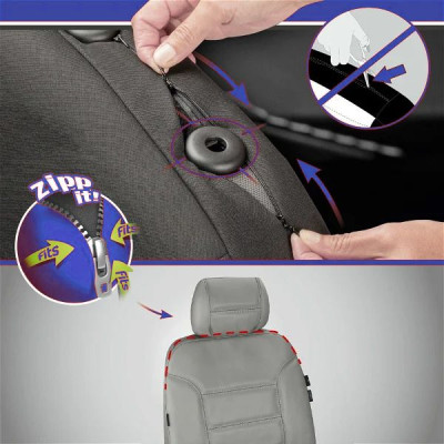 Cappa Autopotah Cappa LOS ANGELES kožený šedý 1ks