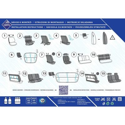 Cappa Autopotah Cappa MADRID OCTAVIA černá/šedá