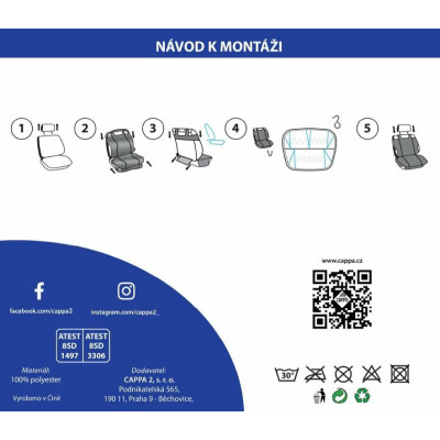 Cappa Autopotah Cappa Octavia – šedé 2ks