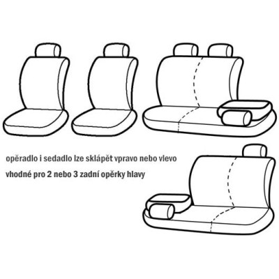 Univerzální autopotahy Dynamic šedé