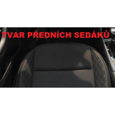 Autopotahy na Škoda Karoq, zadní lok. opěrka, Eco Lux barva šedá/černá