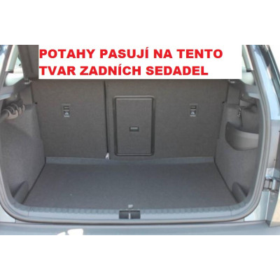 Autopotahy na Škoda Karoq, zadní lok. opěrka, Eco Lux barva šedá/černá