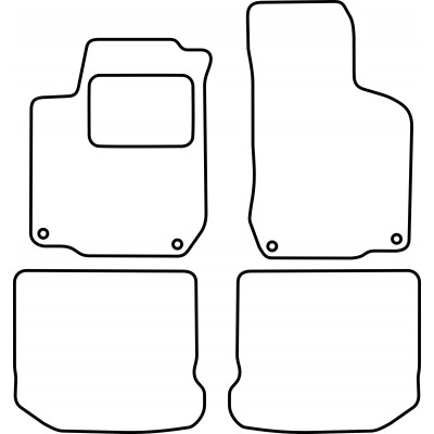 Textilní autokoberce na míru Perfectfit na Volkswagen Bora, od r. 1998 - 2006