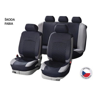 Cappa Autopotahy Perfetto HL Škoda Fabia černá/šedá
