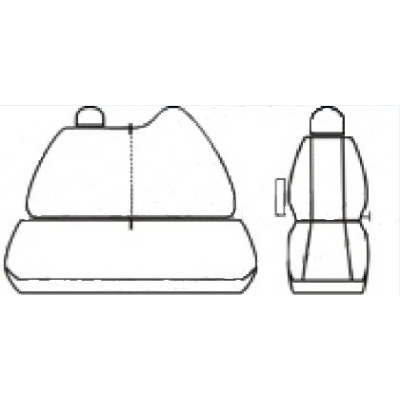 Autopotahy Dynamic Velur černý na Renault Master, 3 místa, od roku 2010, dělené dvouopěradlo