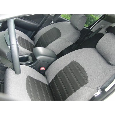 Autopotahy na míru, model Florencie, barva šedá/černá