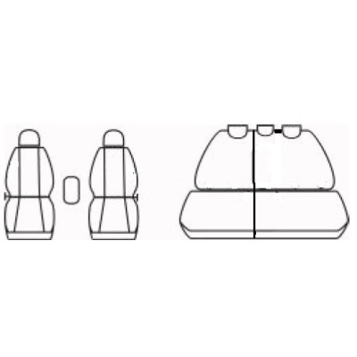 Autopotahy na Volkswagen Caddy, od 2021, kožené Authentic Leather