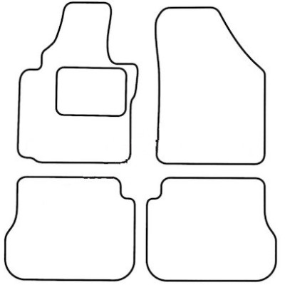 Textilní autokoberce na míru Volkswagen Caddy, od r. 2004 - 2020