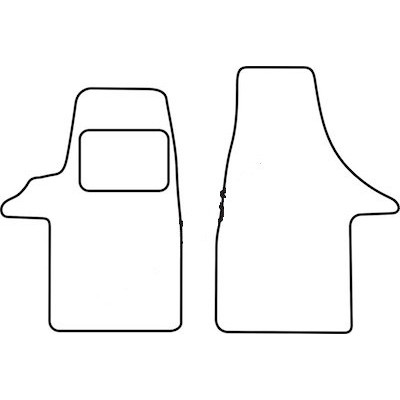 Textilní autokoberce na míru Volkswagen Transporter T5, přední sedadla, Perfectfit