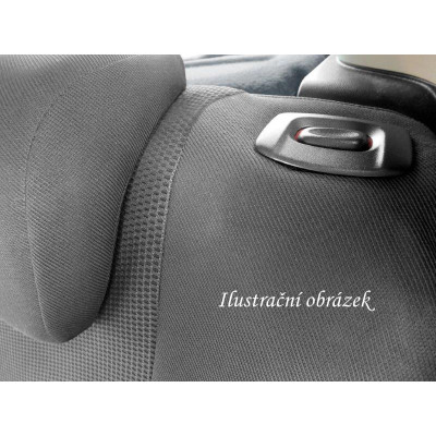 Autopotahy Dynamic Velur černý na Vokswagen Crafter, 3 místa