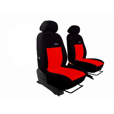 Autopotahy na Volkswagen Crafter, Elegance černo červené