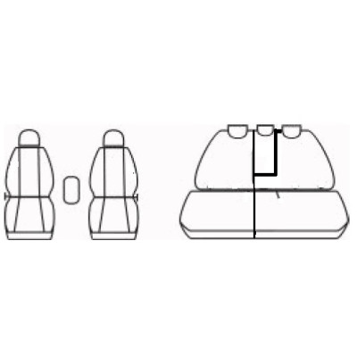 Autopotahy na Volkswagen Golf VI. Plus, Royal - 2