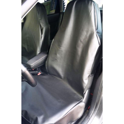 Potah sedadla ochranný z ecokůže, barva černá