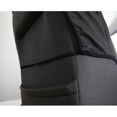Potah sedadla ochranný z ecokůže, barva černá