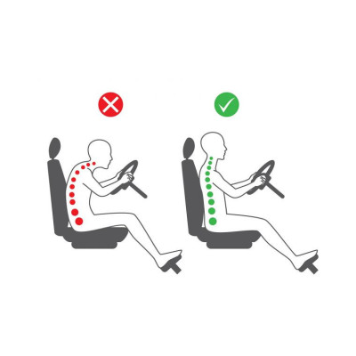 Potah sedadla ergonomický PROFIL, barva stříbrnošedá