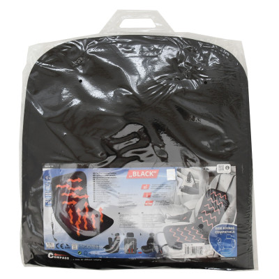Autopotah sedadla vyhřívaný Black 12V
