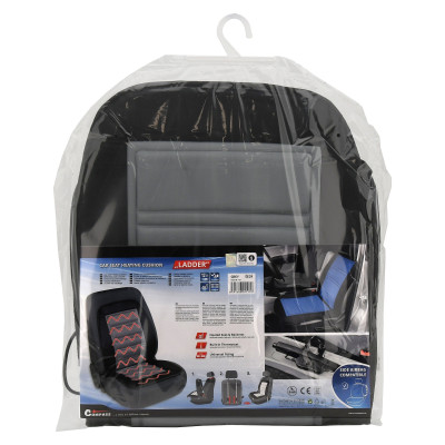 Autopotah sedadla vyhřívaný s termostatem LADDER, šedý 12V