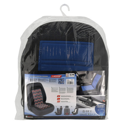 Autopotah sedadla vyhřívaný s termostatem LADDER, modrý 12V