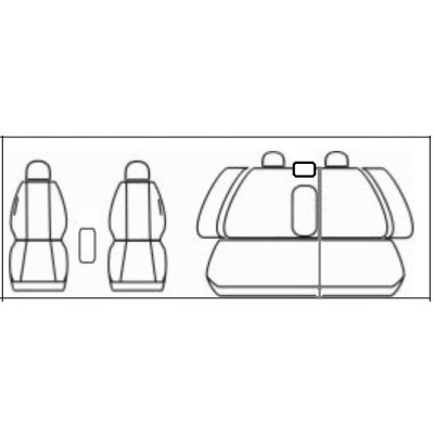 Autopotahy na VW Passat B6, Kombi, od r. 2005 - 2010, kožené Authentic Leather