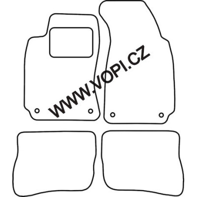 Textilní autokoberce na míru Perfectfit na Volkswagen Passat B5