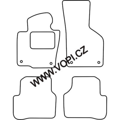 Textilní autokoberce na míru Perfectfit na Volkswagen Passat B6