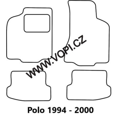 Textilní autokoberce na míru Perfectfit na Volkswagen Polo